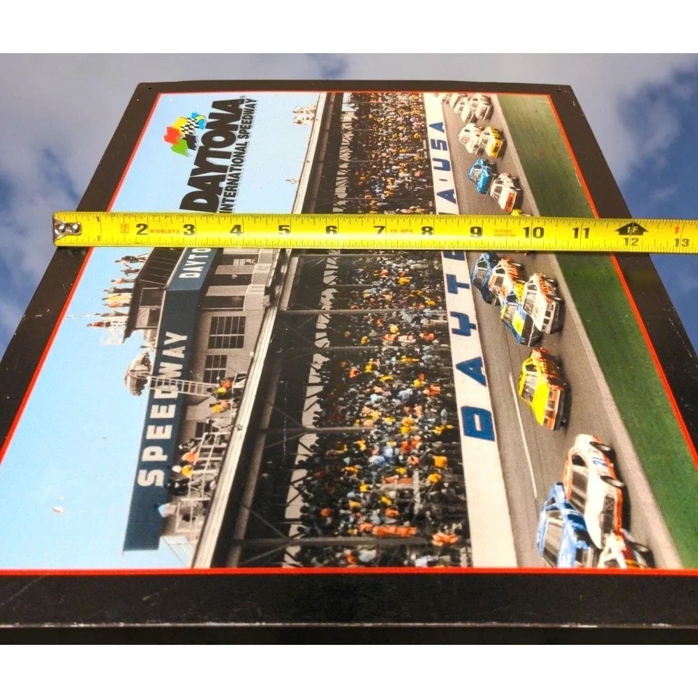 VTG 2004 Daytona‎ International Speedway Tin Sign 12x16 1970s NASCAR Collector